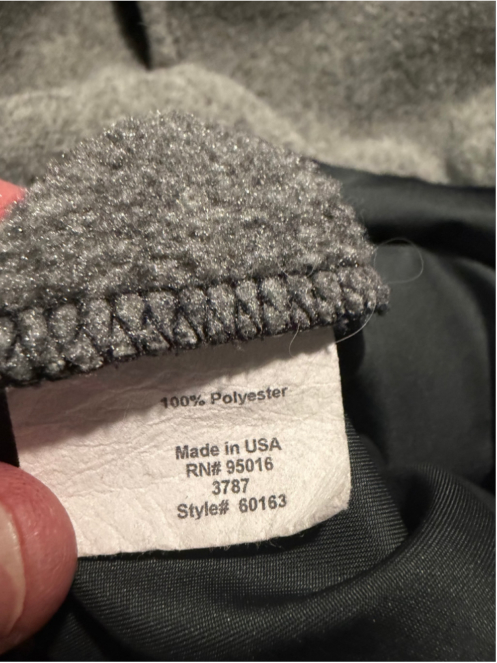 Men's Straight Down Fleece Vest Grey Black Size L
309 - Picture 8 of 10